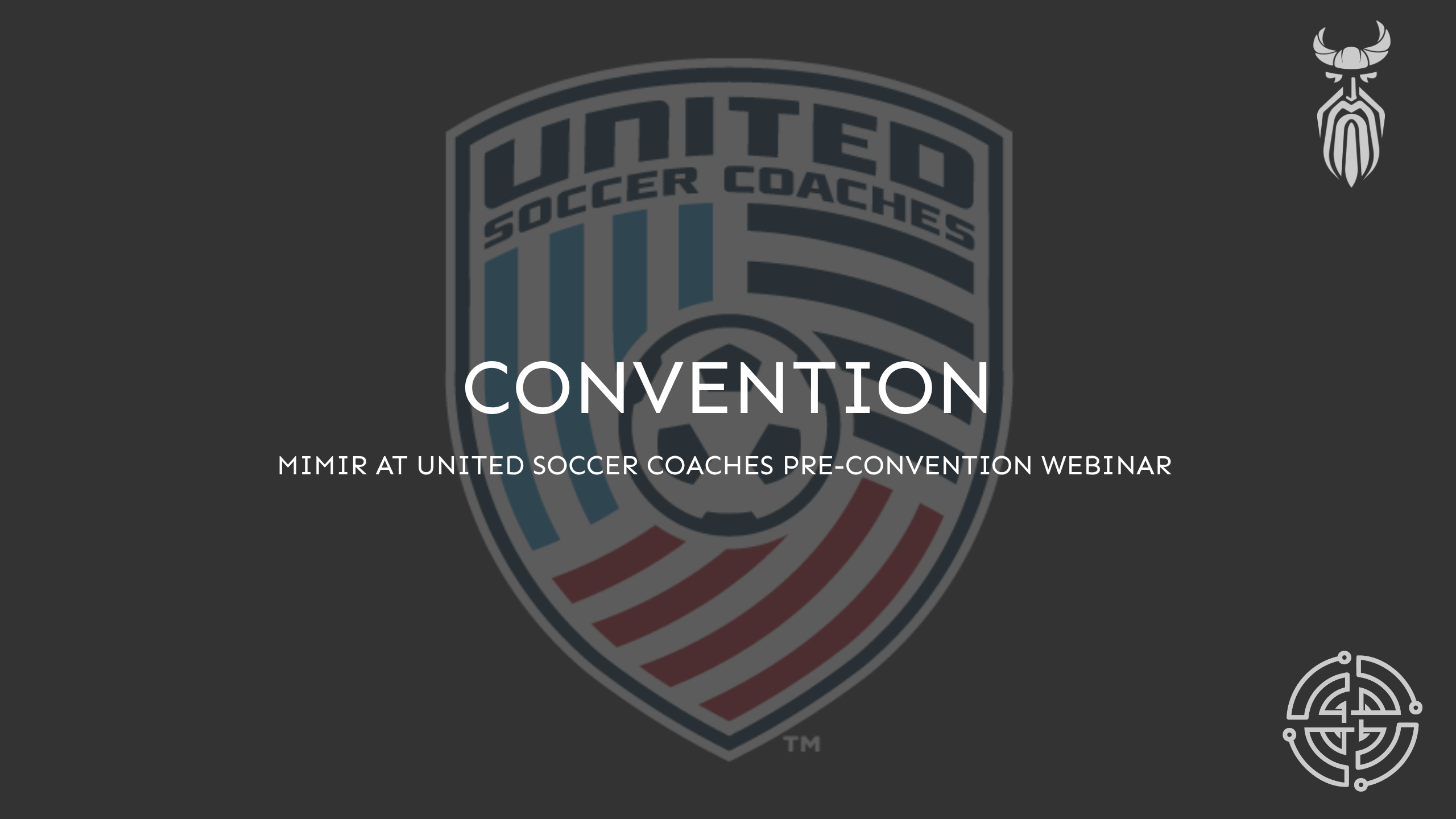 MIMIR at United Soccer Coaches Pre-Convention Webinar